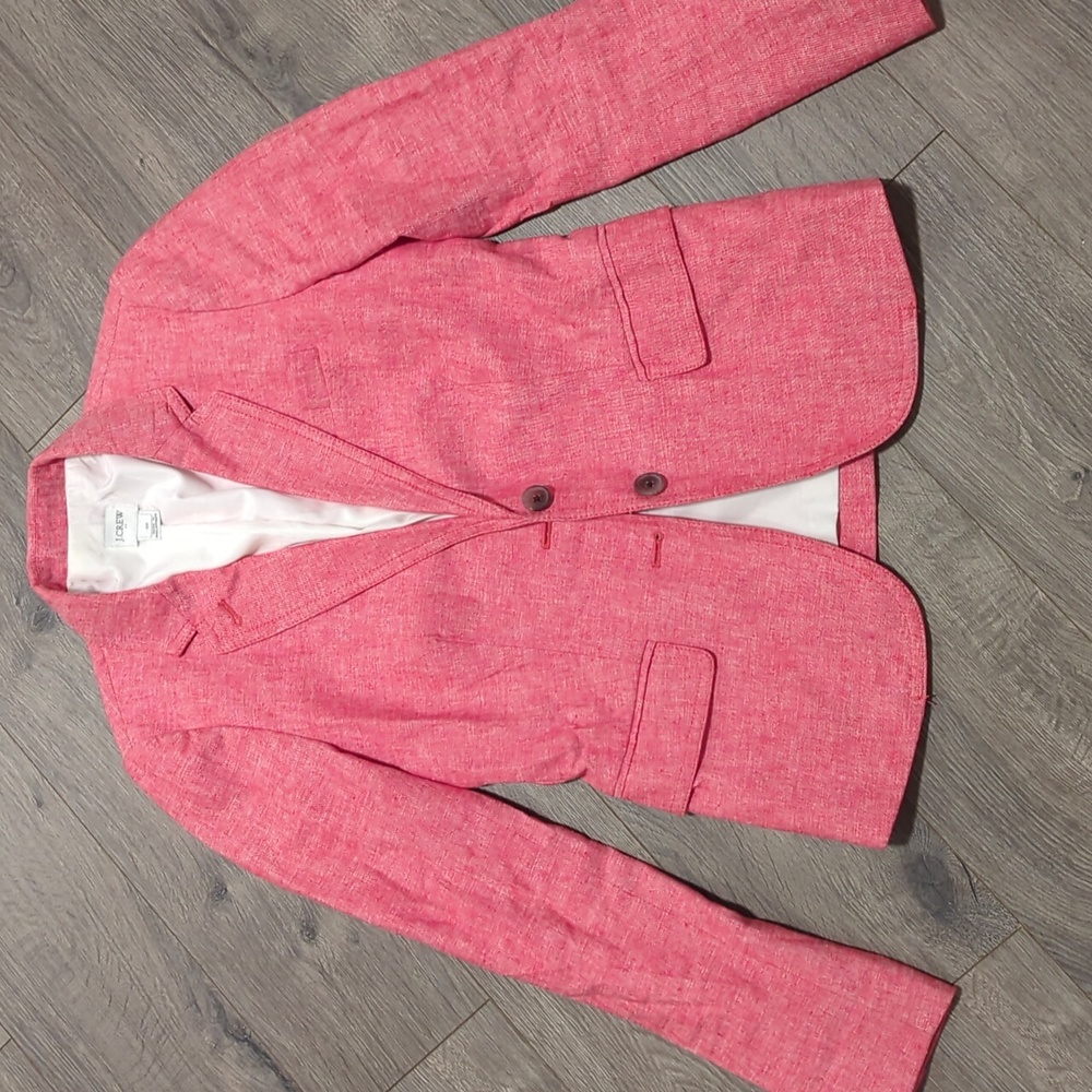 J Crew linen blend blazer